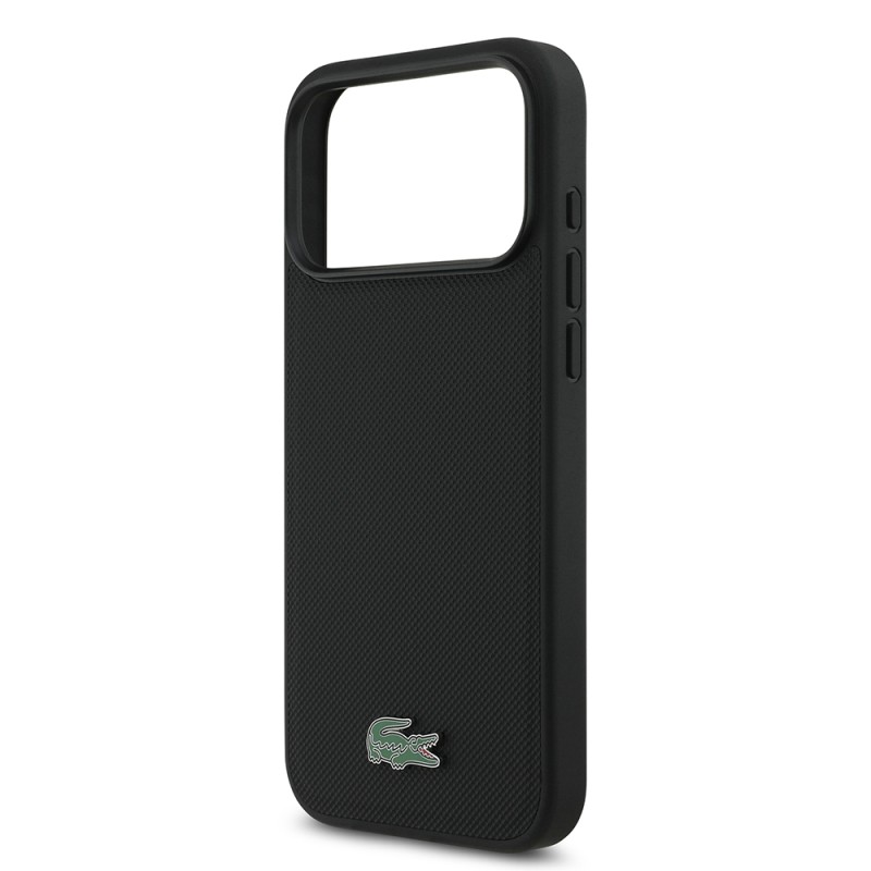 Apple iPhone 18 Pro Max Case, Lacoste Original Licensed, M-safe Charging Enabled, PU Piqué Patterned Cover with Metal Logo. - 18