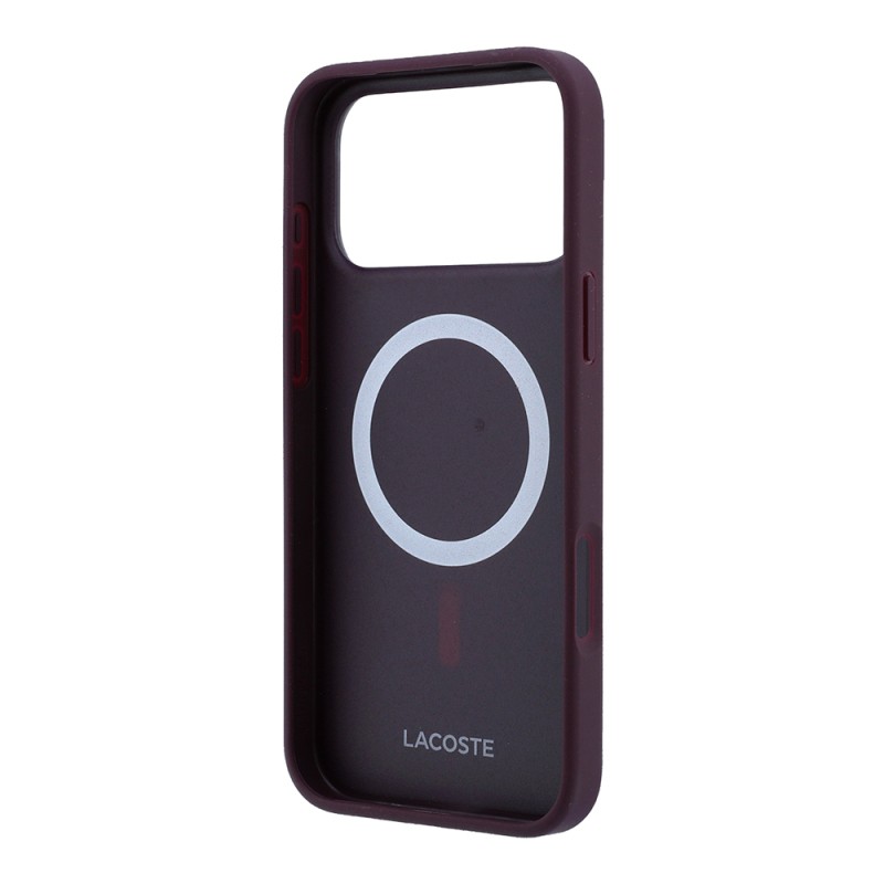 Apple iPhone 18 Pro Max Case, Lacoste Original Licensed, M-safe Charging Enabled, PU Piqué Patterned Cover with Metal Logo. - 33