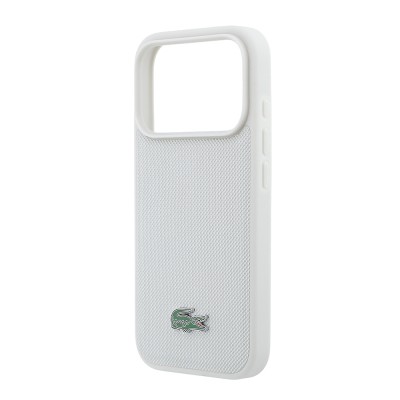 Apple iPhone 18 Pro Max Case, Lacoste Original Licensed, M-safe Charging Enabled, PU Piqué Patterned Cover with Metal Logo. - 39