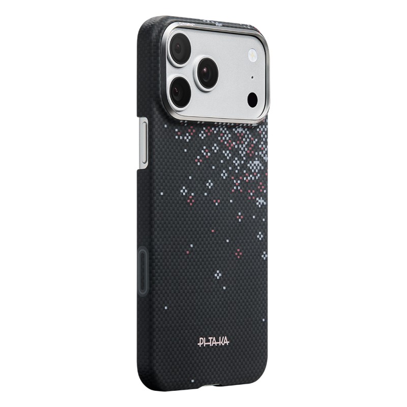 Apple iPhone 18 Pro Max Case M-safe Charging Enabled Aramid Fiber Pitaka Sakura Hours Series Cover - 8