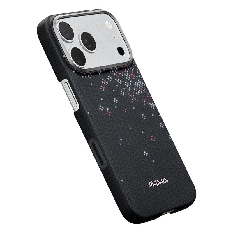 Apple iPhone 18 Pro Max Case M-safe Charging Enabled Aramid Fiber Pitaka Sakura Hours Series Cover - 11