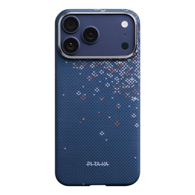 Apple iPhone 18 Pro Max Case M-safe Charging Enabled Aramid Fiber Pitaka Sakura Hours Series Cover - 2