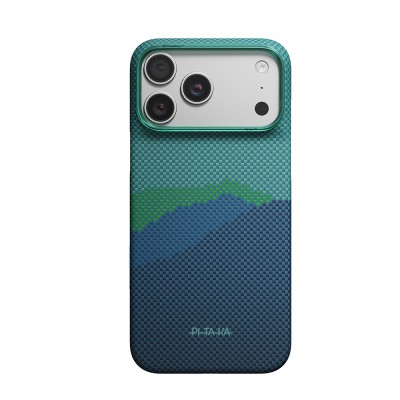 Apple iPhone 18 Pro Max Case M-safe Charging Enabled Aramid Fiber Pitaka Tactile Woven Starpeak Series Over The Horizon Cover - 2