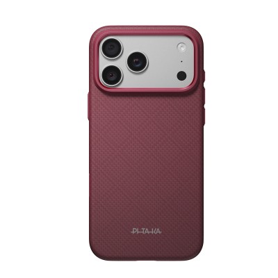 Apple iPhone 18 Pro Max Case M-safe Charging Feature Aramid Carbon Fiber Pitaka Argyle Series Summa Cover - 1