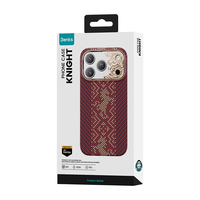 Apple iPhone 18 Pro Max Case M-safe Charging Feature Benks ArmorAir Knight Series C1 Kevlar Elevated Camera Frame Cover - 13