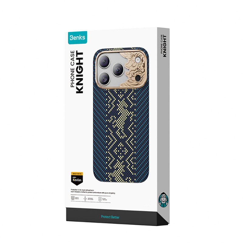Apple iPhone 18 Pro Max Case M-safe Charging Feature Benks ArmorAir Knight Series C1 Kevlar Elevated Camera Frame Cover - 23