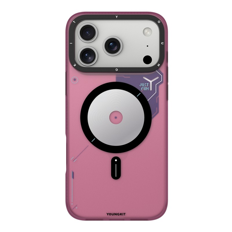 Apple iPhone 18 Pro Max Case M-safe Charging Feature Disc Design Youngkit Disc Battle Cover - 16