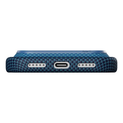 Apple iPhone 18 Pro Max Case M-safe Charging Feature Pitaka Moonrise 2.0 Nights Series Aramid Carbon Fiber Cover - 10