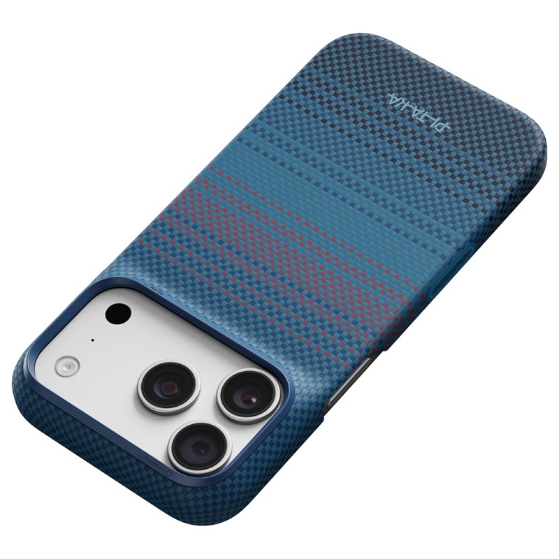Apple iPhone 18 Pro Max Case M-safe Charging Feature Pitaka Moonrise 2.0 Nights Series Aramid Carbon Fiber Cover - 4