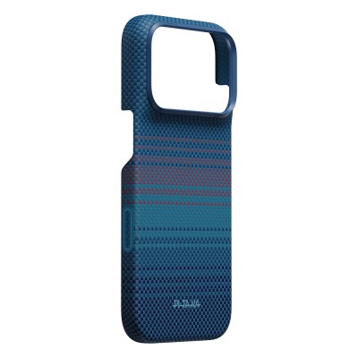 Apple iPhone 18 Pro Max Case M-safe Charging Feature Pitaka Moonrise 2.0 Nights Series Aramid Carbon Fiber Cover - 5