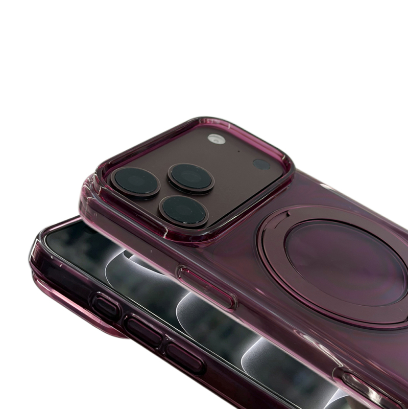 Apple iPhone 18 Pro Max Case M-Safe Charging Feature Zore Luzer 360 Stand Cover - 9