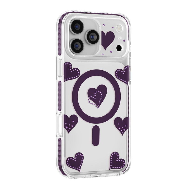 Apple iPhone 18 Pro Max Case M-Safe Charging Feature Zore Paris Elvo Hard PC Cover - 1