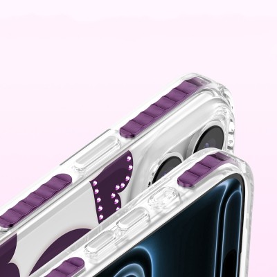 Apple iPhone 18 Pro Max Case M-Safe Charging Feature Zore Paris Elvo Hard PC Cover - 27