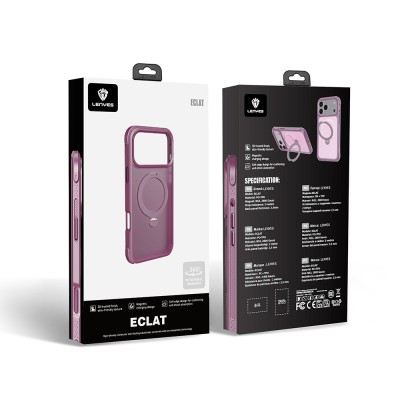 Apple iPhone 18 Pro Max Case M-safe Charging Stand Lenyes Eclat Cover - 9