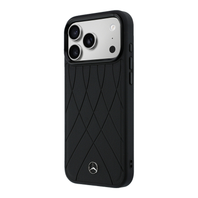 Apple iPhone 18 Pro Max Case – Mercedes-Benz Officially Licensed "Crossed Lines" Cover with 3D Metal Logo and M-Safe Charging Compatibility - 10