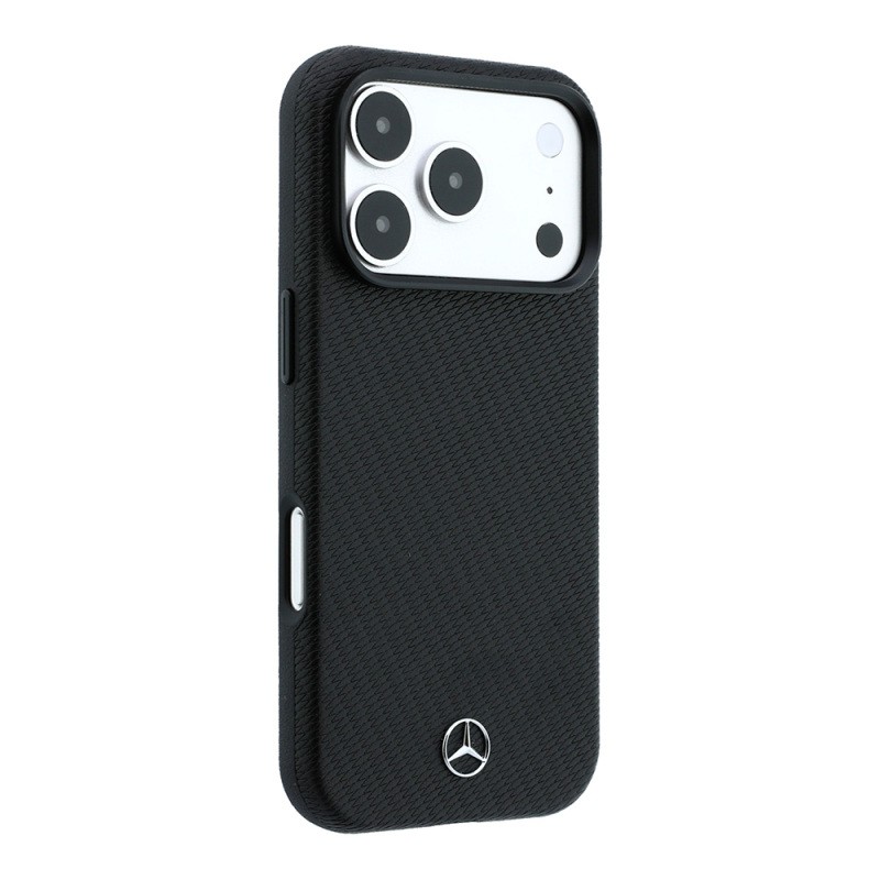 Apple iPhone 18 Pro Max Case – Mercedes-Benz Officially Licensed – M-Safe Charging Compatible – Wrap Wood & Leather Cover with 3D Metal Logo - 12