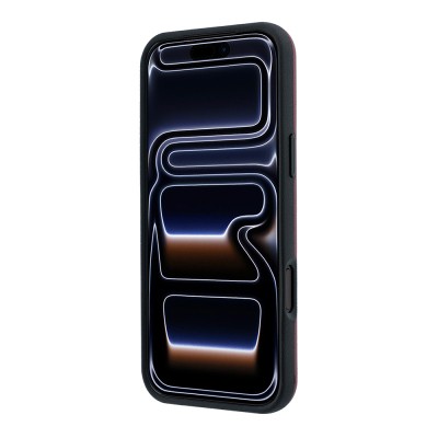 Apple iPhone 18 Pro Max Case Mercedes Benz Original Licensed M-safe Charging Feature Metal Star Logo Embossed Leather Cover - 6