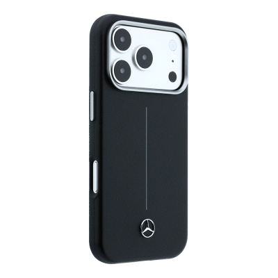 Apple iPhone 18 Pro Max Case, Mercedes Benz Original Licensed, M-safe Charging Feature, Metal Star Logo, Striped Leather Cover - 12