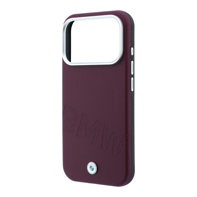 Apple iPhone 18 Pro Max Case Original Licensed BMW M-Safe Charging Feature Design PU Metal Logo Cover - 11