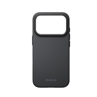 Apple iPhone 18 Pro Max Case – Pitaka Military-Grade Classic Series (New Logo) – Aramid Carbon Fiber – MagSafe Compatible – Black-Grey Twill Finish - 16