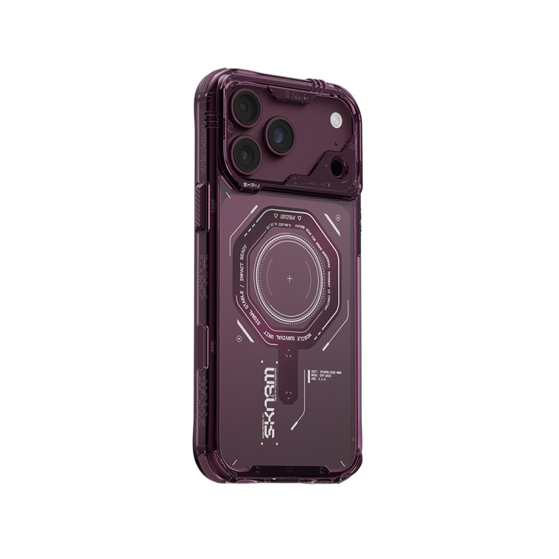 Apple iPhone 18 Pro Max Case SkinArma M-safe Charging Enabled Airbag Design Magma Cover - 5