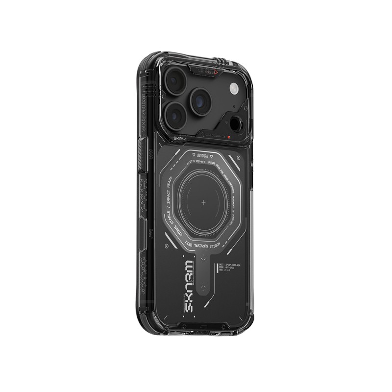 Apple iPhone 18 Pro Max Case SkinArma M-safe Charging Enabled Airbag Design Magma Cover - 12