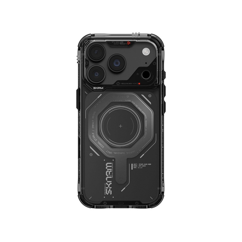 Apple iPhone 18 Pro Max Case SkinArma M-safe Charging Enabled Airbag Design Magma Cover - 14