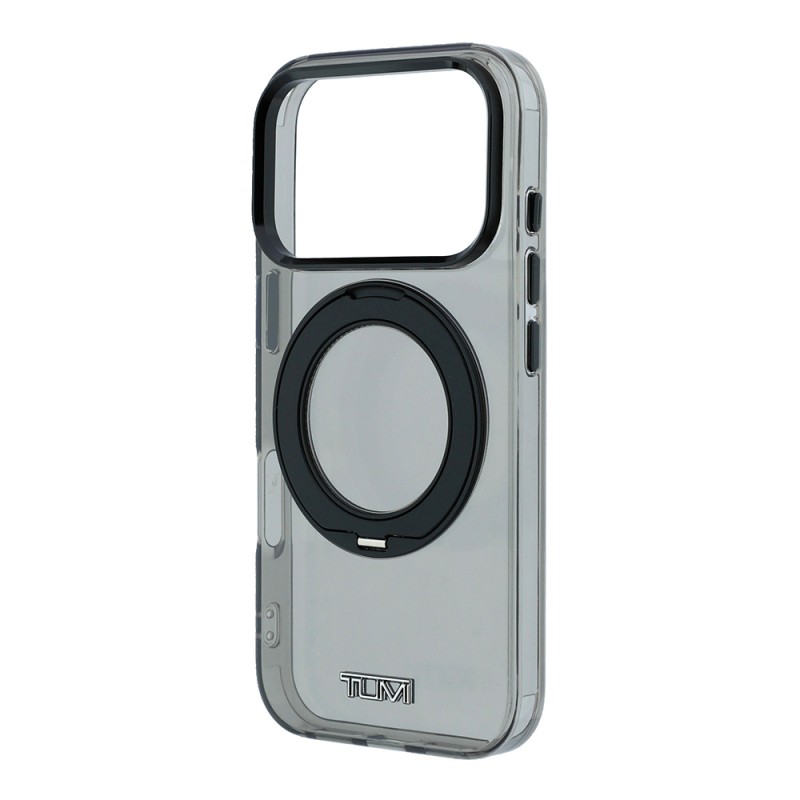 Apple iPhone 18 Pro Max Case TUMI Original Licensed M-safe Charging Feature 360 Degree Rotating Stand Transparent Cover - 8