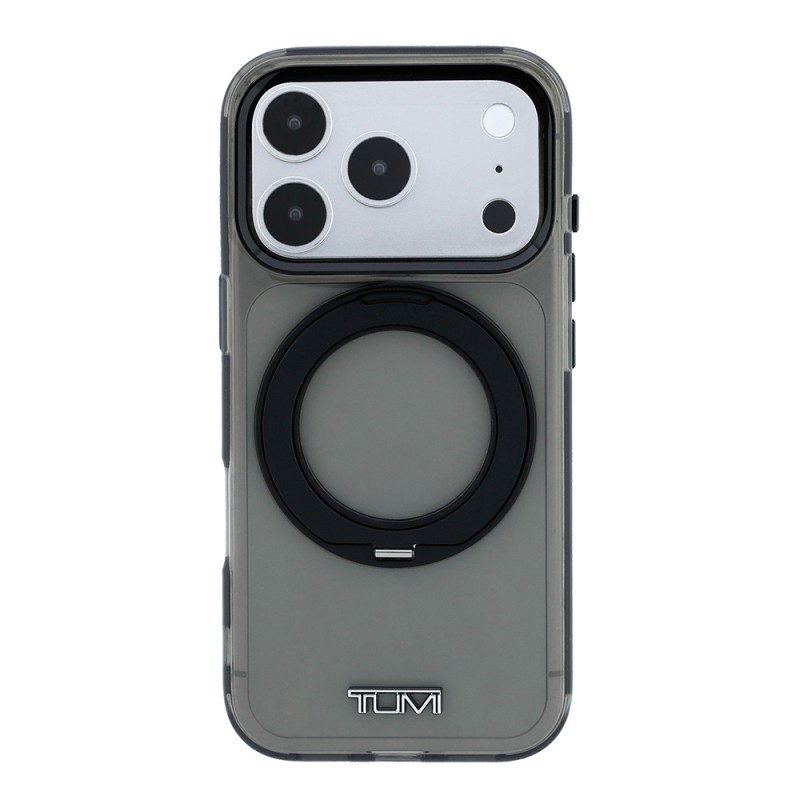 Apple iPhone 18 Pro Max Case TUMI Original Licensed M-safe Charging Feature 360 Degree Rotating Stand Transparent Cover - 12
