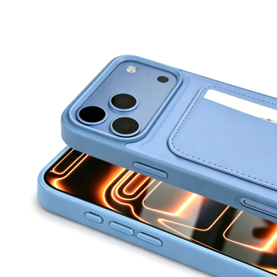 Apple iPhone 18 Pro Max Case with Card Holder Zore X-Card Silicone Cover - 4