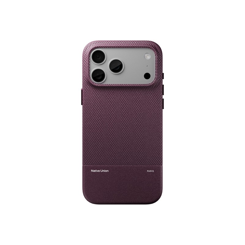 Apple iPhone 18 Pro Max Case with M-safe Charging Feature, Leather Textured Native Union RE Classic Series Cover - 1