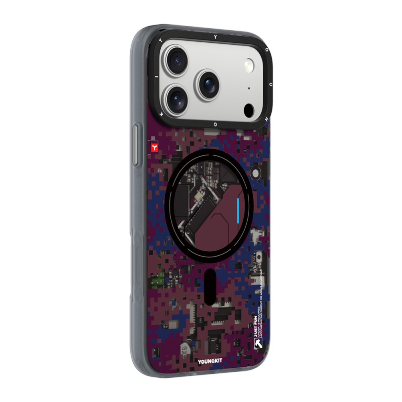 Apple iPhone 18 Pro Max Case with M-Safe Charging Feature, Youngkit Camouflage Sykell Series Cover - 22