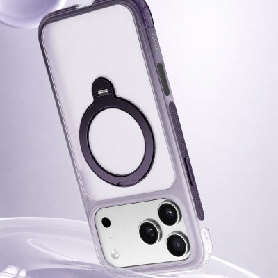 Apple iPhone 18 Pro Max Case Wiwu AS-204 AeroShield Aurora Ultra Series M-safe Charging Enabled Airbag Designed Stand Cover - 17