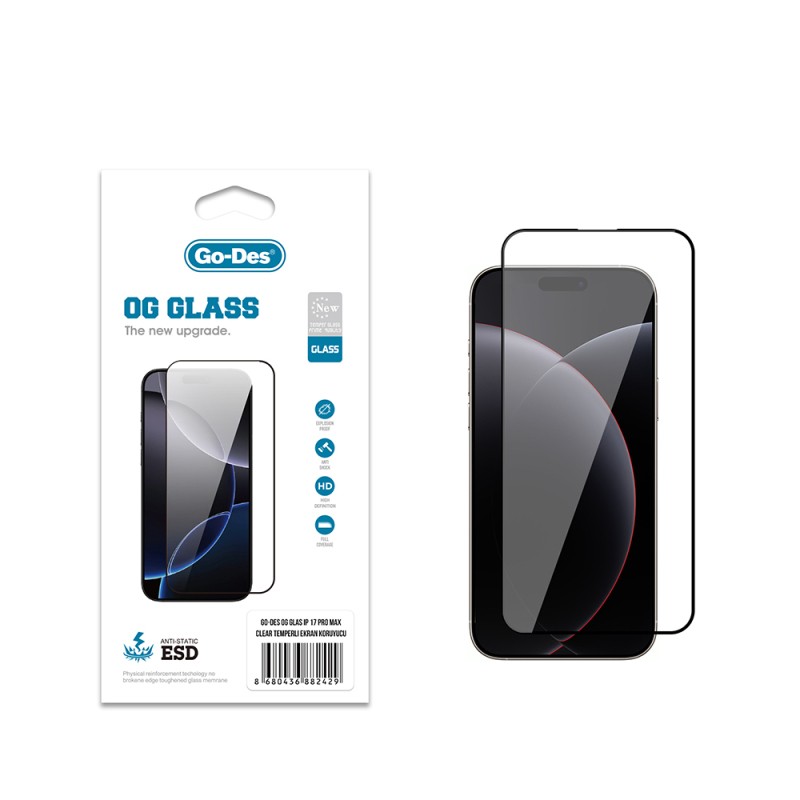 Apple iPhone 18 Pro Max Go Des OG Glass Antistatic Tempered Glass Screen Protector - 2