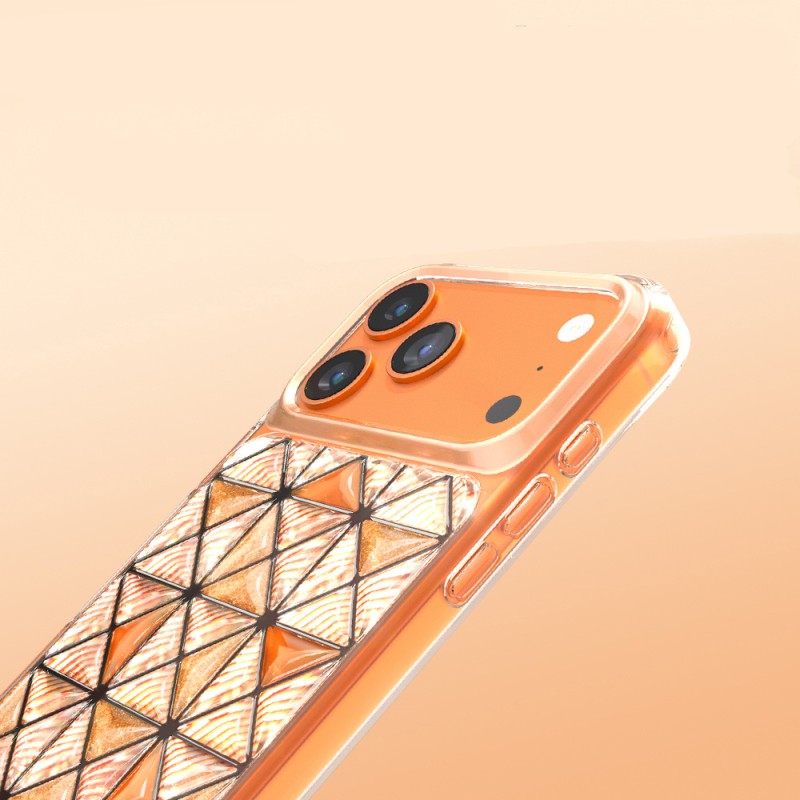 Apple iPhone 18 Pro Max Kılıf 3D Buz Blok Desenli Zore Paris Kairo TPU Kapak - 21