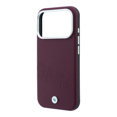Apple iPhone 18 Pro Max Kılıf BMW Orjinal Lisanslı M-safe Şarj Özellikli Kabartma Tasarımlı PU Metal Logolu Kapak - 11