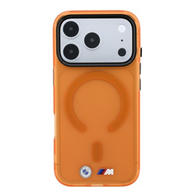 Apple iPhone 18 Pro Max Kılıf BMW Orjinal Lisanslı M-safe Şarj Özellikli Metal Buton Tasarımlı Buzlu IML Baskılı Kapak - 3
