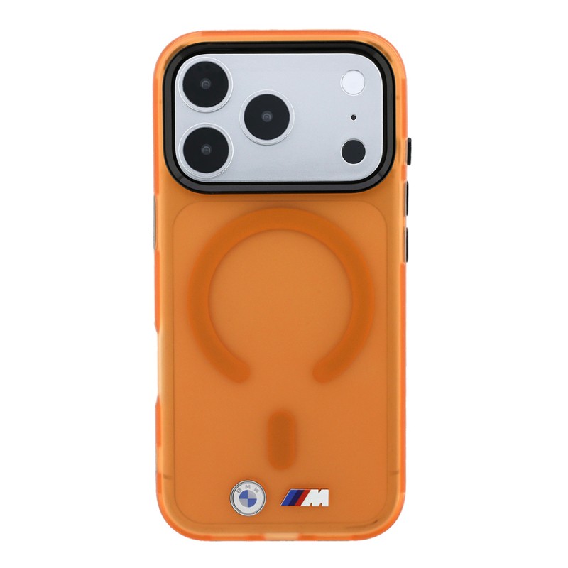 Apple iPhone 18 Pro Max Kılıf BMW Orjinal Lisanslı M-safe Şarj Özellikli Metal Buton Tasarımlı Buzlu IML Baskılı Kapak - 3