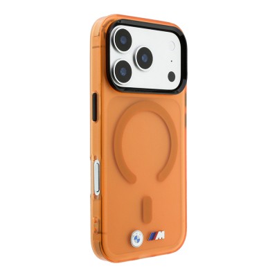 Apple iPhone 18 Pro Max Kılıf BMW Orjinal Lisanslı M-safe Şarj Özellikli Metal Buton Tasarımlı Buzlu IML Baskılı Kapak - 4