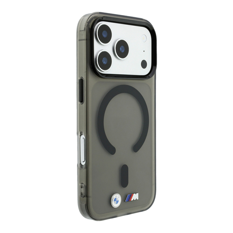 Apple iPhone 18 Pro Max Kılıf BMW Orjinal Lisanslı M-safe Şarj Özellikli Metal Buton Tasarımlı Buzlu IML Baskılı Kapak - 20