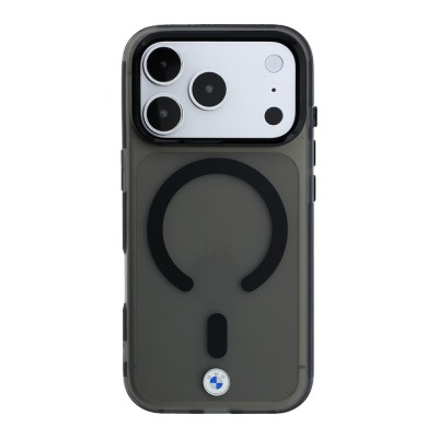 Apple iPhone 18 Pro Max Kılıf BMW Orjinal Lisanslı M-safe Şarj Özellikli Metal Logolu Buzlu IML Baskılı Kapak - 6