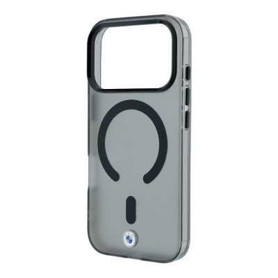 Apple iPhone 18 Pro Max Kılıf BMW Orjinal Lisanslı M-safe Şarj Özellikli Metal Logolu Buzlu IML Baskılı Kapak - 12
