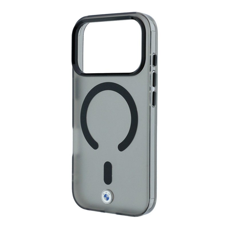Apple iPhone 18 Pro Max Kılıf BMW Orjinal Lisanslı M-safe Şarj Özellikli Metal Logolu Buzlu IML Baskılı Kapak - 12