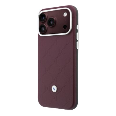 Apple iPhone 18 Pro Max Kılıf BMW Orjinal Lisanslı M-safe Şarj Özellikli Metal Logolu Kabartmalı Kapitone Deri Kartlıklı Kapak - 3