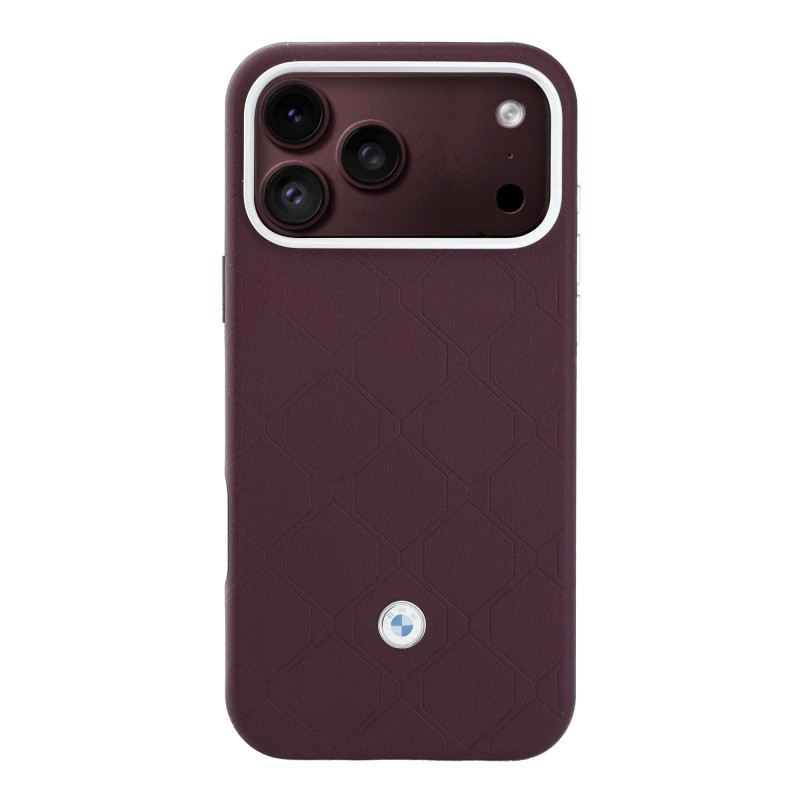 Apple iPhone 18 Pro Max Kılıf BMW Orjinal Lisanslı M-safe Şarj Özellikli Metal Logolu Kabartmalı Kapitone Deri Kartlıklı Kapak - 4