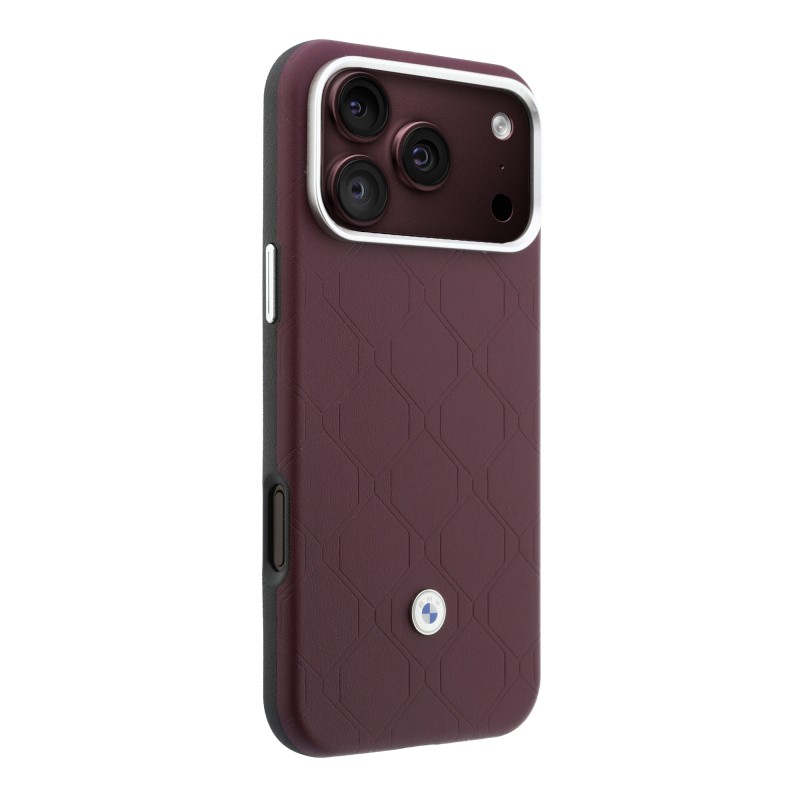 Apple iPhone 18 Pro Max Kılıf BMW Orjinal Lisanslı M-safe Şarj Özellikli Metal Logolu Kabartmalı Kapitone Deri Kartlıklı Kapak - 5