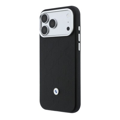 Apple iPhone 18 Pro Max Kılıf BMW Orjinal Lisanslı M-safe Şarj Özellikli Metal Logolu Kabartmalı Kapitone Deri Kartlıklı Kapak - 14
