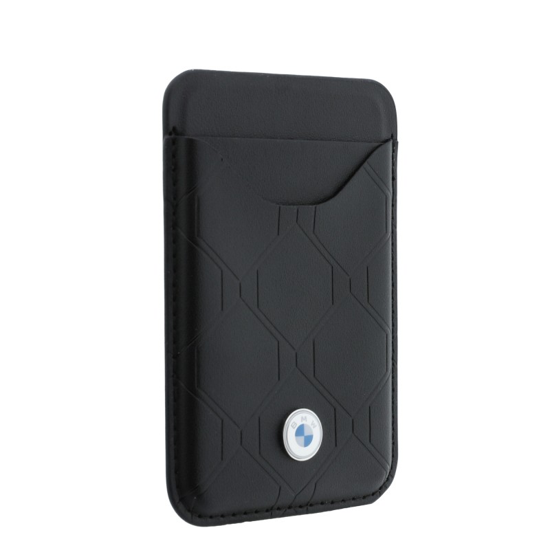 Apple iPhone 18 Pro Max Kılıf BMW Orjinal Lisanslı M-safe Şarj Özellikli Metal Logolu Kabartmalı Kapitone Deri Kartlıklı Kapak - 22