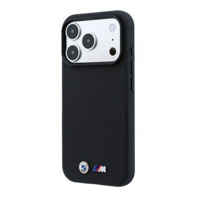 Apple iPhone 18 Pro Max Kılıf BMW Orjinal Lisanslı M-safe Şarj Özellikli Metal Logolu Karbon Fiber Kevlar Kapak - 2
