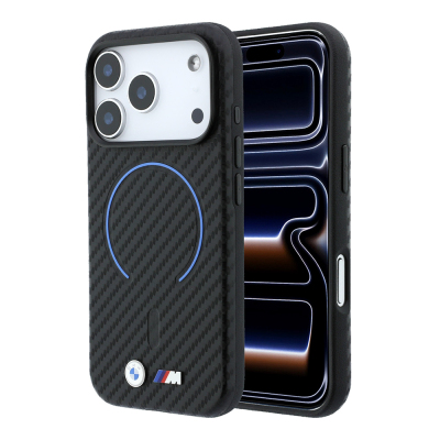 Apple iPhone 18 Pro Max Kılıf BMW Orjinal Lisanslı M-safe Şarj Özellikli PU Metal Logolu Kırmızı Halka Tasarımlı Kapak - 9